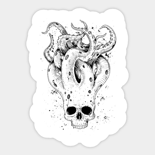 skull Sticker by rudoi